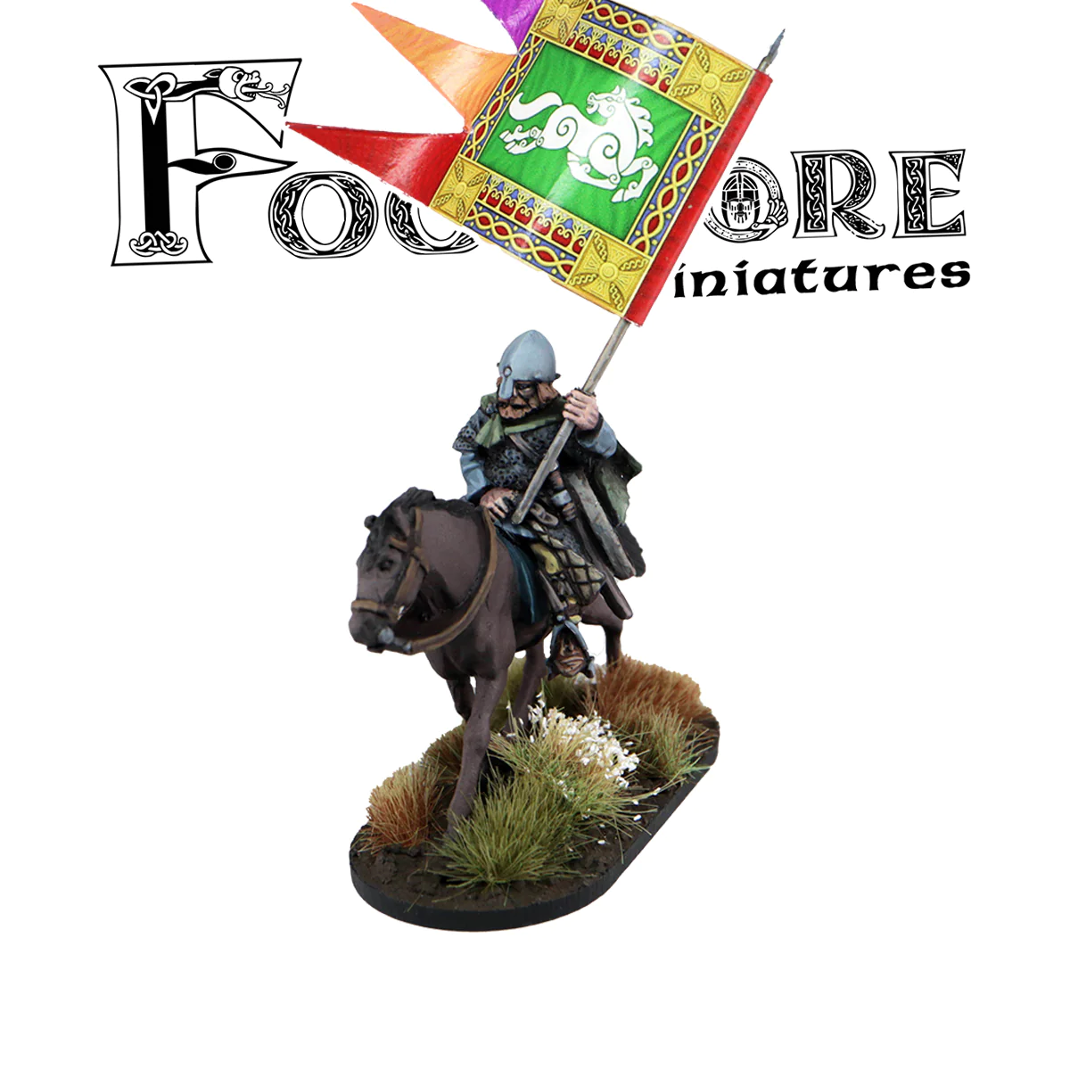 LSX100 Footsore Miniatures Anglo-Dane Mounted Bannerman