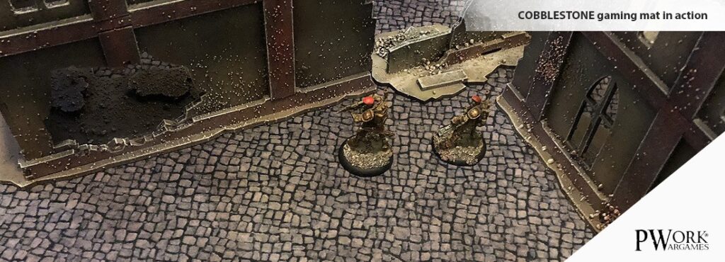 Cobblestone 3×3′ – Wargames Terrain Mat – Stronghold Terrain
