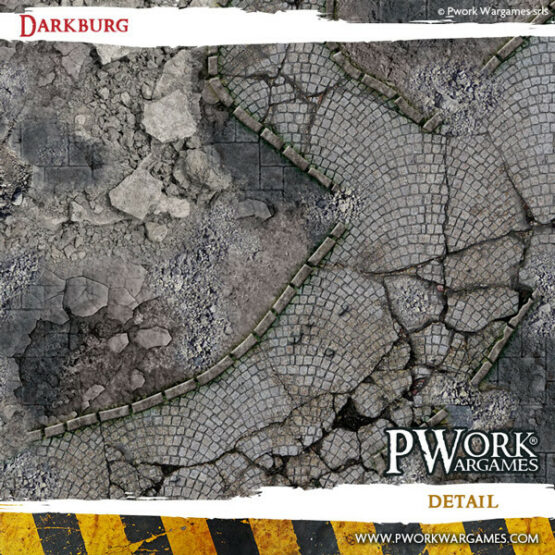 Darkburg 3x3' - Wargames Terrain Mat - Image 2