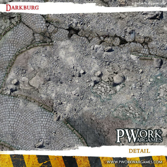 Darkburg 3x3' - Wargames Terrain Mat - Image 3