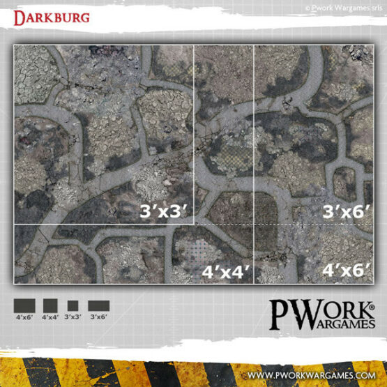 Darkburg 3x3' - Wargames Terrain Mat - Image 5