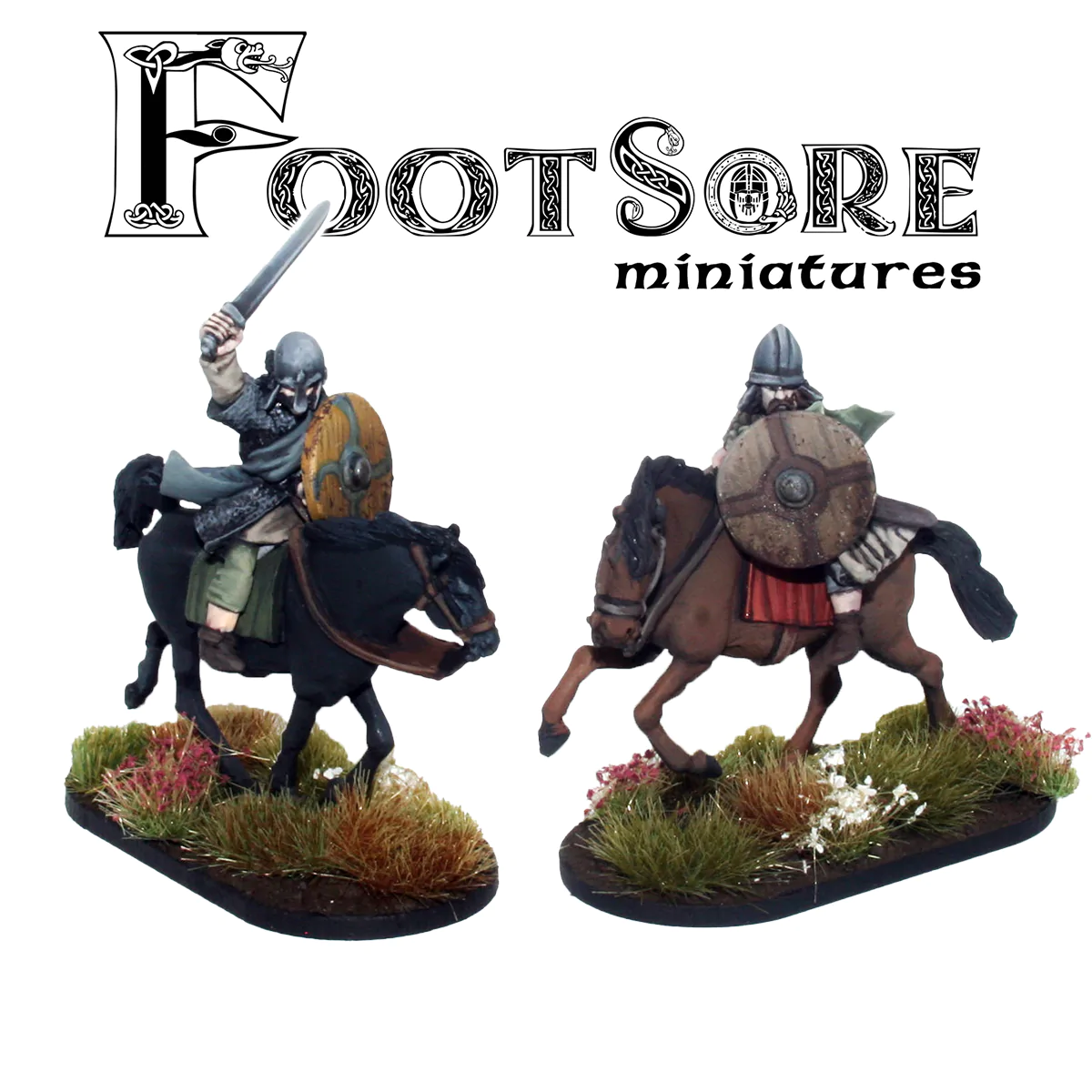 Footsore Miniatures 03WL202HS Welsh Hearthguard Dark Age Cavalry