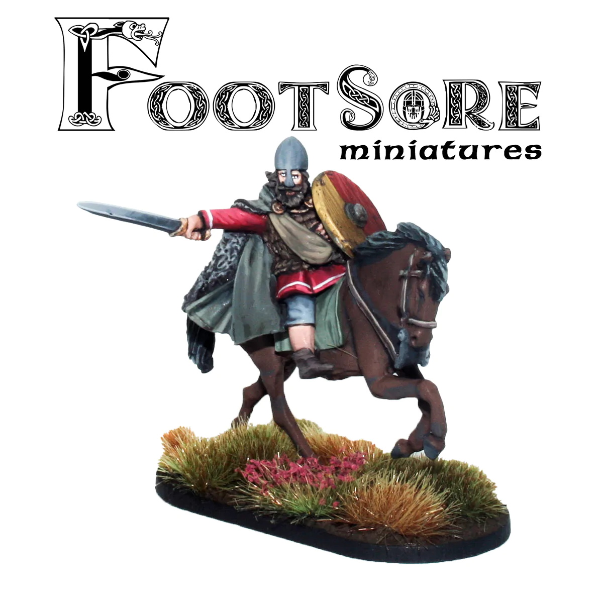 Footsore Miniatures 03WLS010HS Welsh Mounted Dark Age Commander