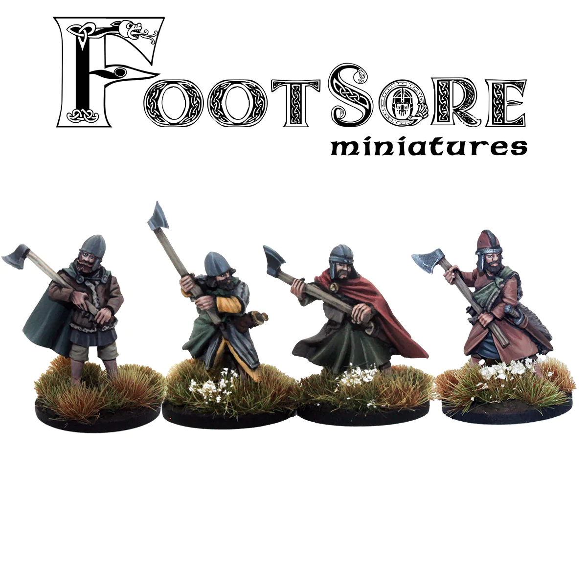 Footsore Miniatures 03WLS111 Welsh Poor Warriors with Dane Axes