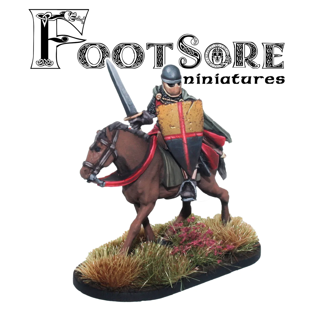 Footsore Miniatures WLS011 Welsh Mounted Medieval Commander