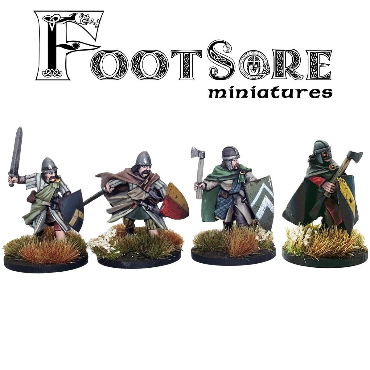 Footsore Miniatures WLS101MD Welsh Poor Medieval Warriors
