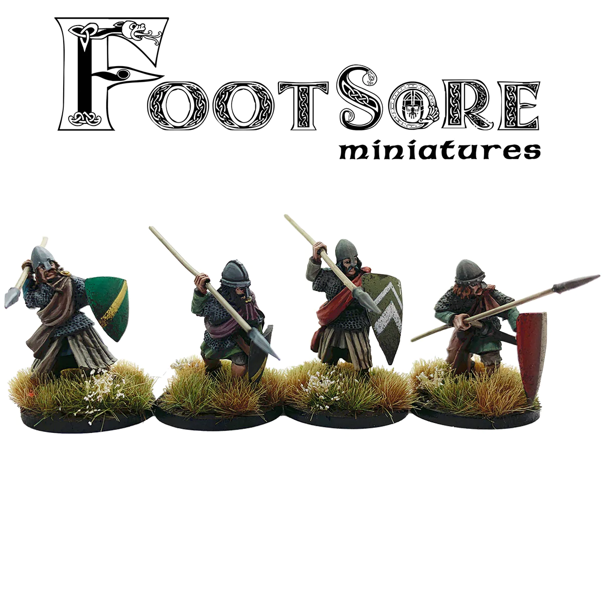 Footsore Miniatures WLS114MD Welsh Medieval Armoured Spearmen