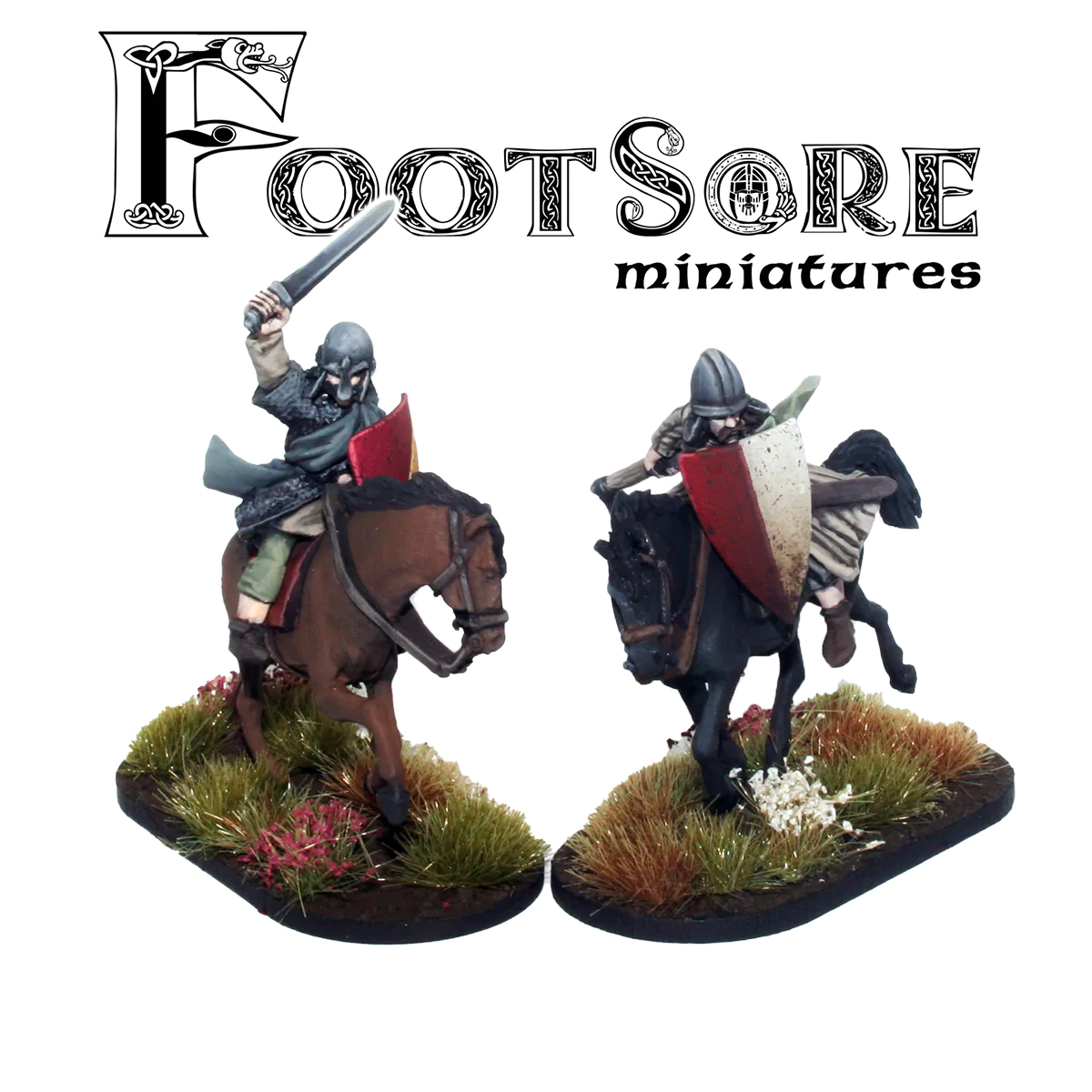 Footsore Miniatures WLS203HS Welsh Hearthguard Medieval Cavalry