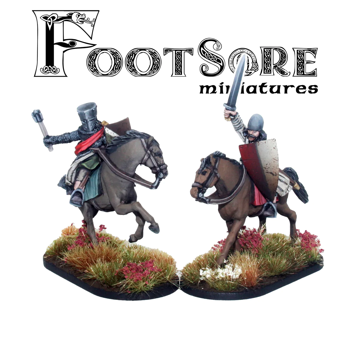 Footsore Miniatures WLS204 Welsh Medieval Cavalry with Hand Weapons
