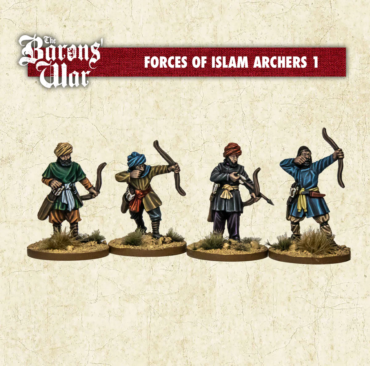 Footsore Miniatures Barons War OTR04 Forces of Islam Archers 1