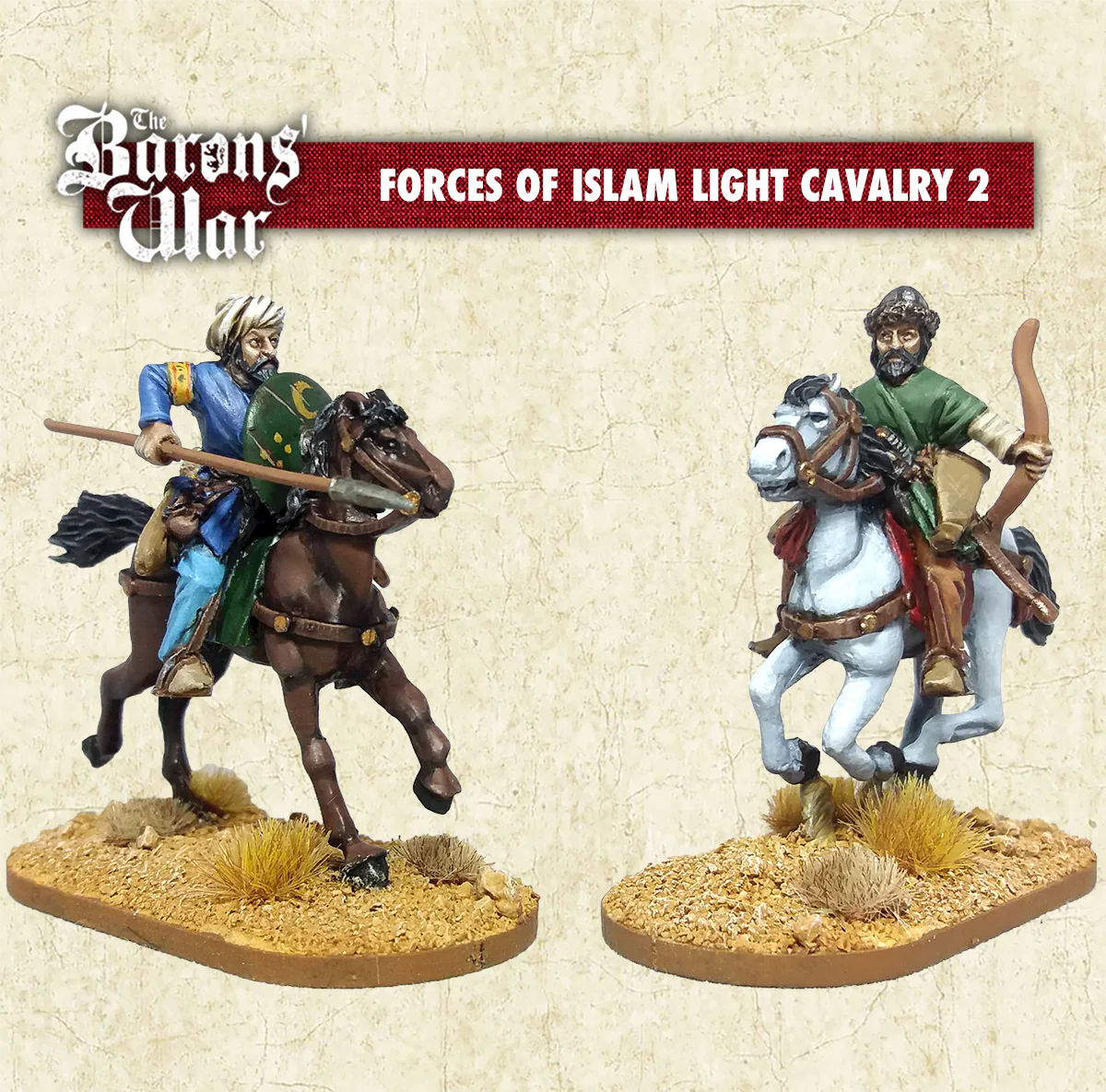 Footsore Miniatures Barons War OTR09 Forces of Islam Light Cavalry 2