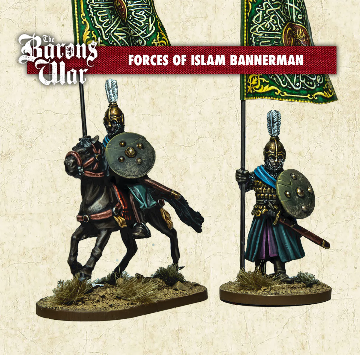 Footsore Miniatures Barons War OTR25 Forces of Islam Bannerman