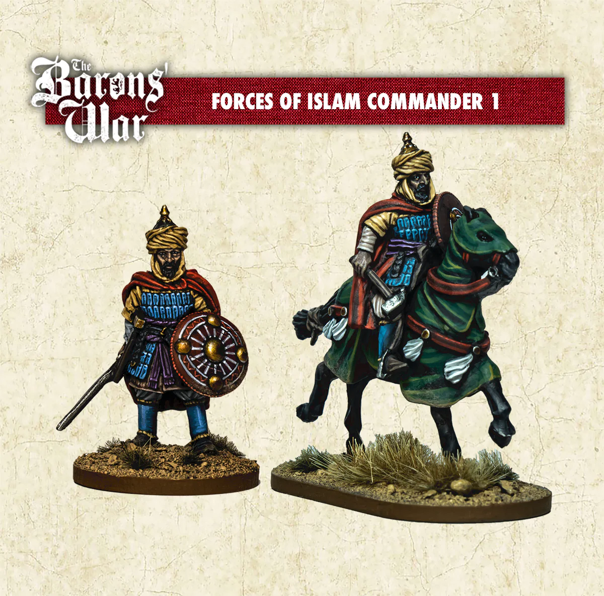 Footsore Miniatures Barons War OTR31 Forces of Islam Commander 1