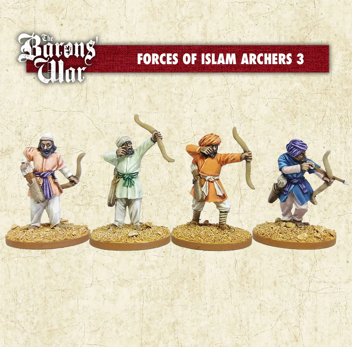 Footsore Miniatures Barons War OTR34 Forces of Islam Archers 3