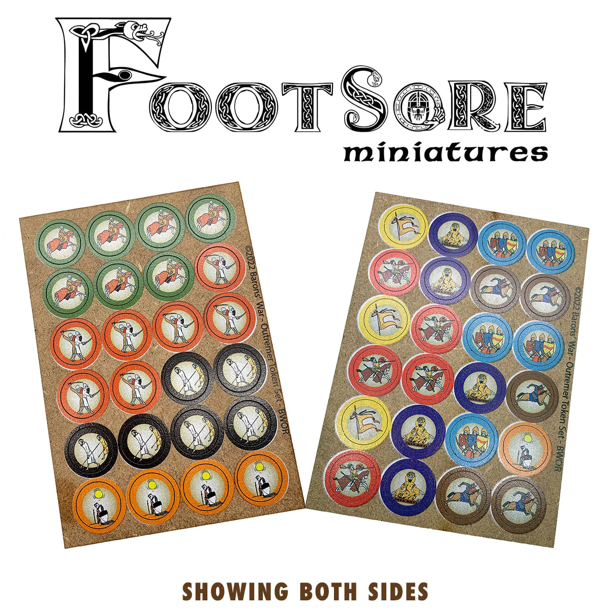 Footsore Miniatures Outremer Action Tokens