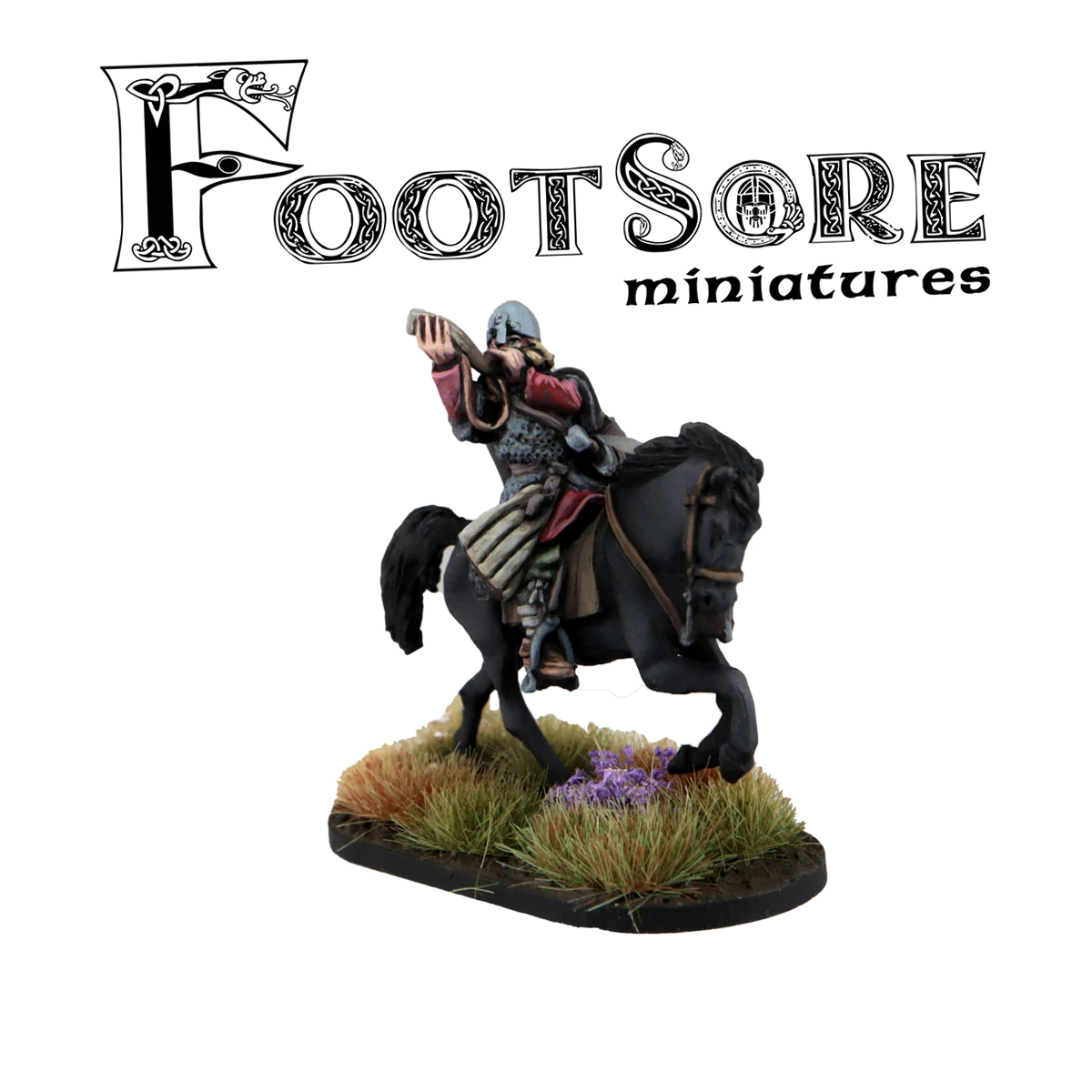 LSX100 Footsore Miniatures Anglo-Dane Mounted Musician