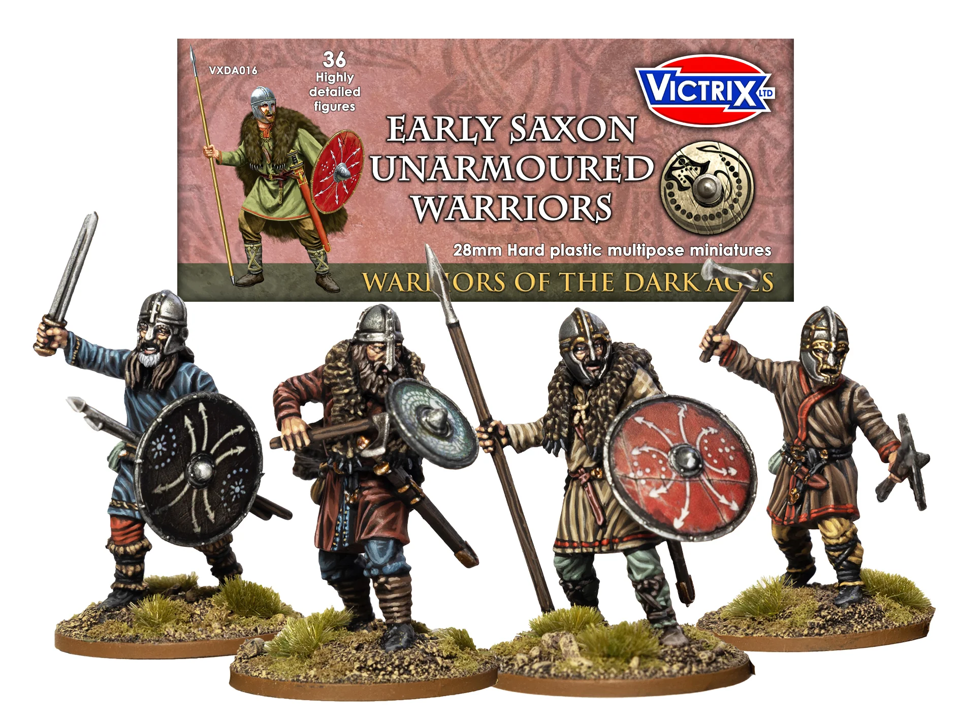 Victrix VXDA016 Early Saxon Unarmoured Warriors 1