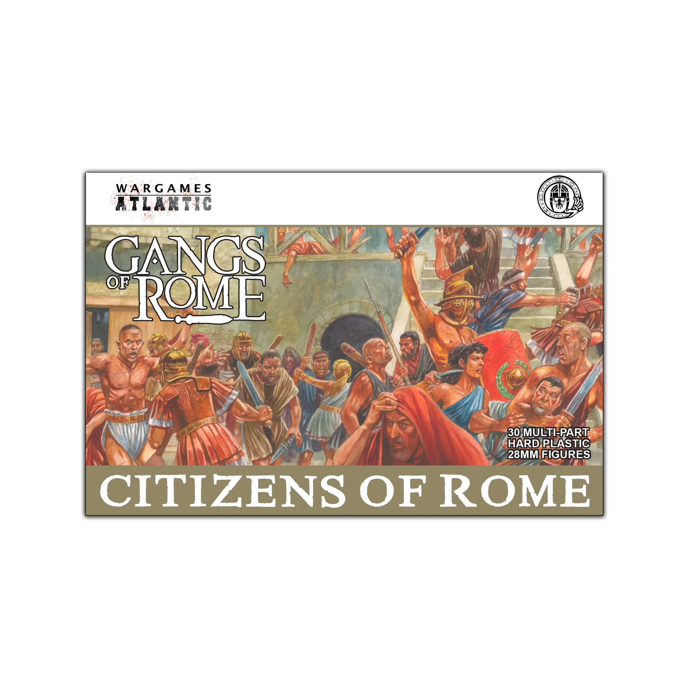 Wargames Atlantic Footsore Miniatures Gangs of Rome WAAMR001 Citizens of Rome Plastic Set 1