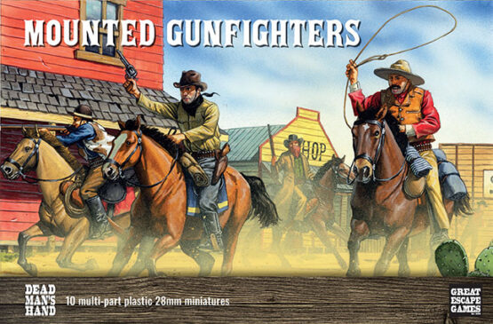 Dead Man's Hand Mounted Gunfighters Plastic Boxed Set (10)