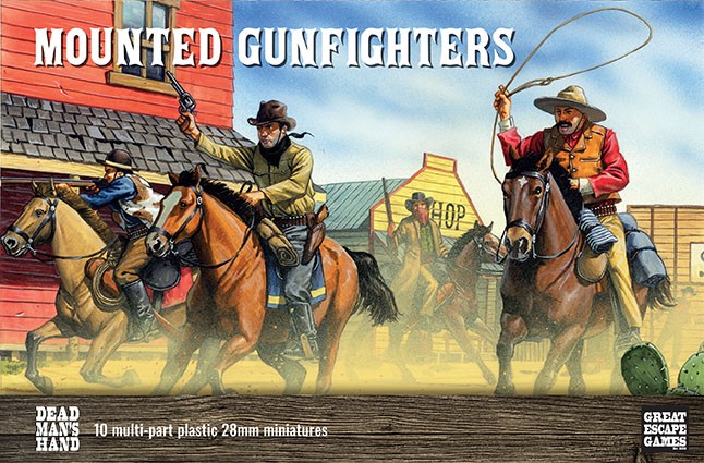 Great Escape Games Dead Man's Hand P004 Mounted Gunfighters 1