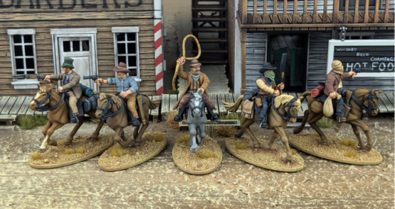 Dead Man's Hand Mounted Gunfighters Plastic Boxed Set (10) – Bild 2