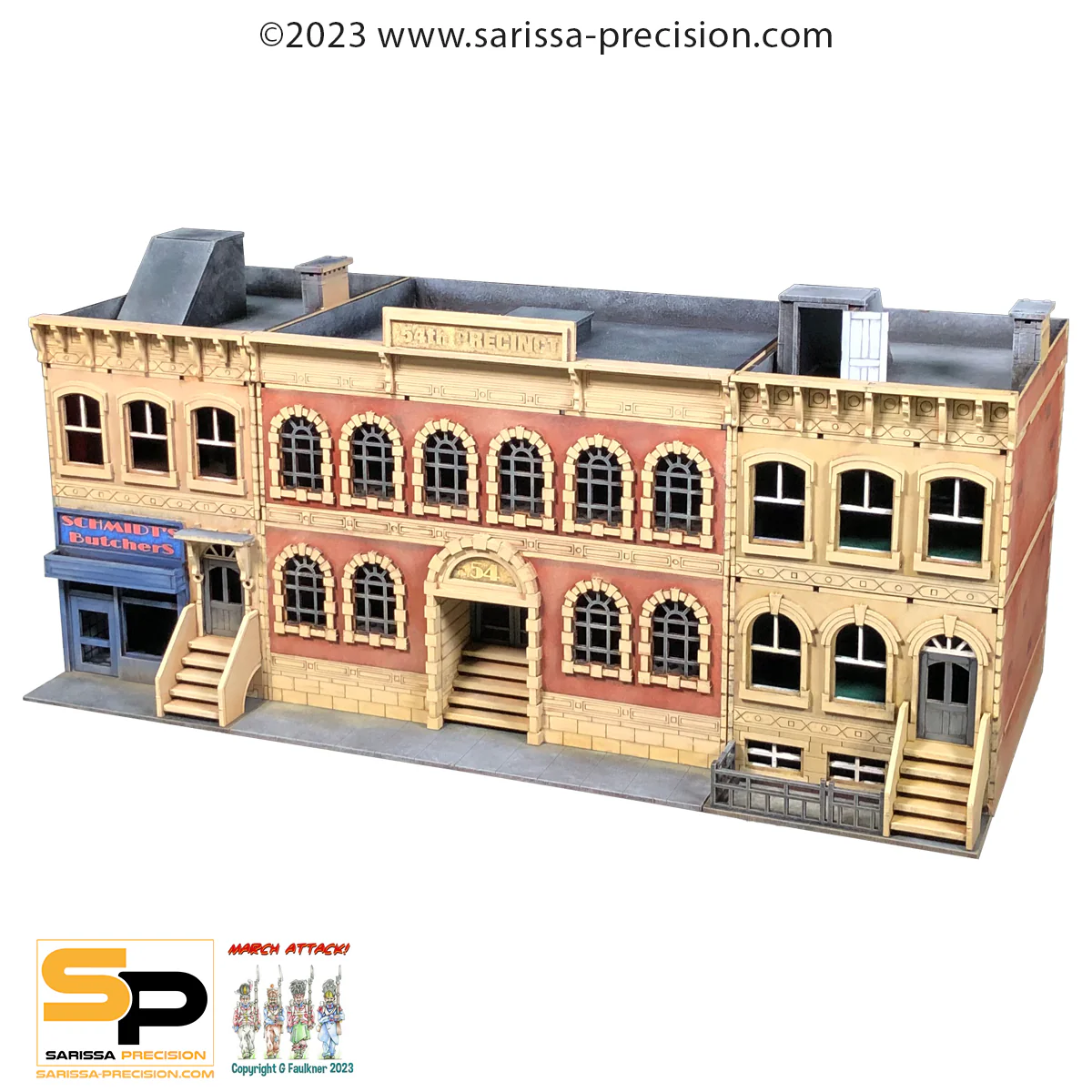 Sarissa Precision C134B City Block - Police Precinct 1