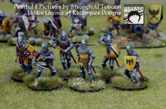 Dismounted late 14th Century men at arms (6)