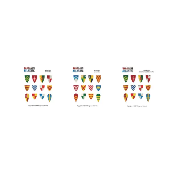 Wargames Atlantic: Barons' War Shield Decals (01) (36) - Image 2