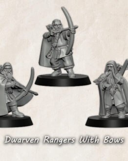 Medbury Miniatures: Zwergen-Kundschafter mit Bögen (4)