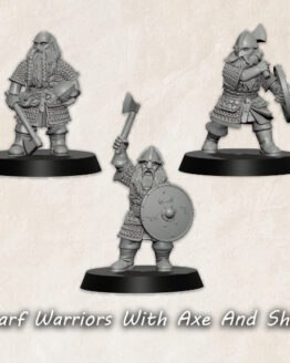 Medbury Miniatures: Zwergen-Krieger mit Axt und Schild (4)