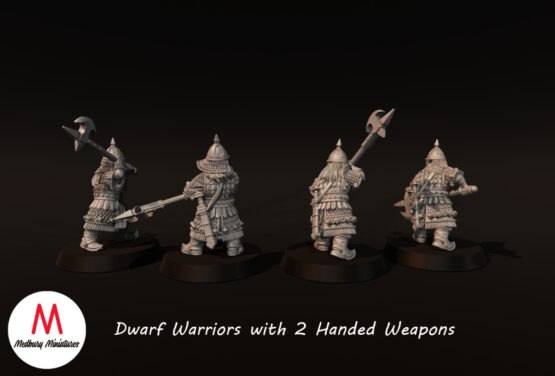 Medbury Miniatures: Zwergen-Krieger mit Zweihandwaffen (4) – Bild 2