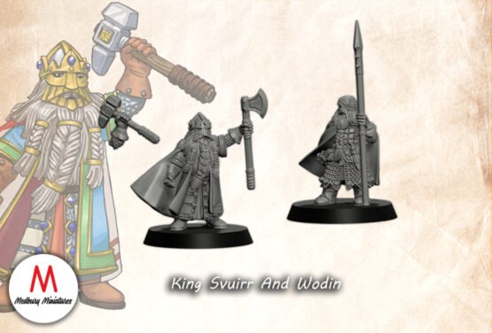 Medbury Miniatures: Dwarven King Svuirr And Wodin (2)
