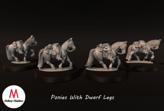 Medbury Miniatures: Ponies mit Zwergen-Beinen (4)