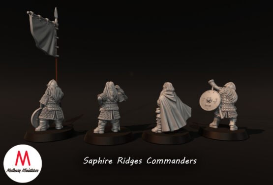 Medbury Miniatures: Saphire Ridges Dwarven Commanders (4) - Image 3
