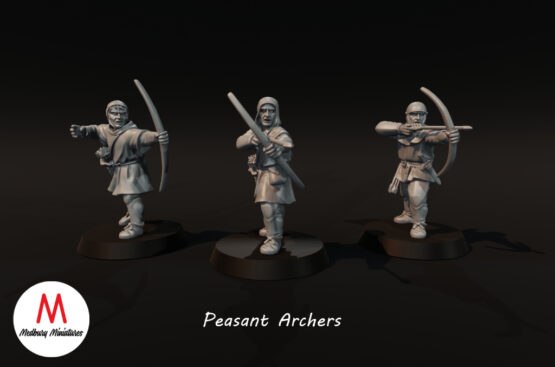 Medbury Miniatures: Peasant Archers (8) - Image 3
