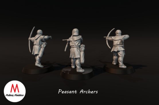Medbury Miniatures: Peasant Archers (8) - Image 5