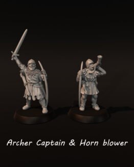 Medbury Miniatures: Archer Captain & Hornblower (2)