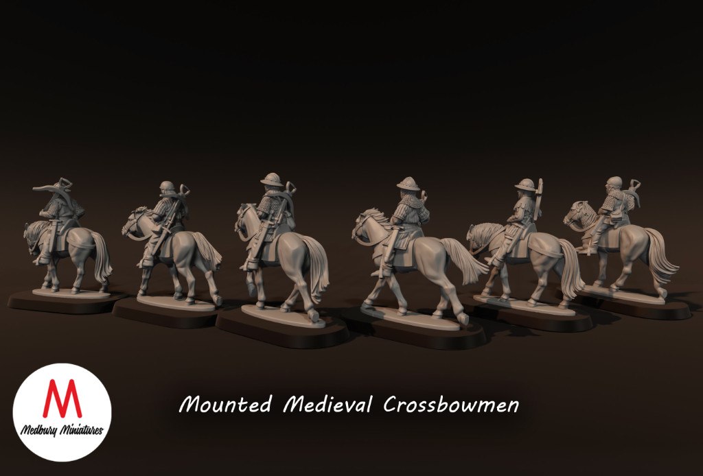 Medbury Miniatures: Mounted Crossbowmen (8) - Image 2