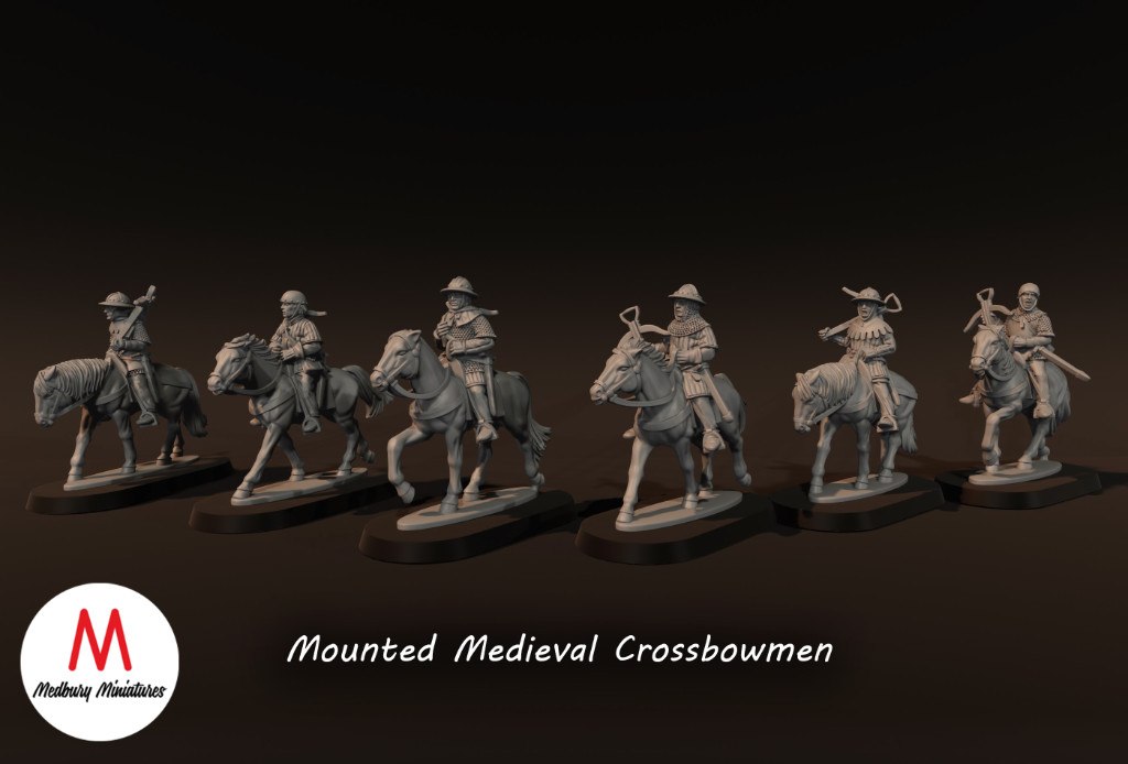 Medbury Miniatures: Mounted Crossbowmen (8) - Image 4