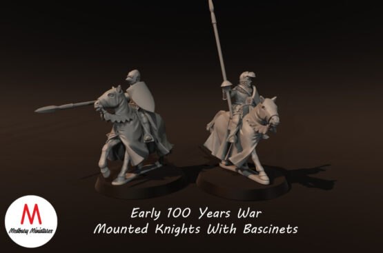 Medbury Miniatures: 14th Century Mounted Knights (4)
