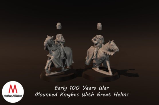 Medbury Miniatures: 14th Century Mounted Knights (4) - Image 6