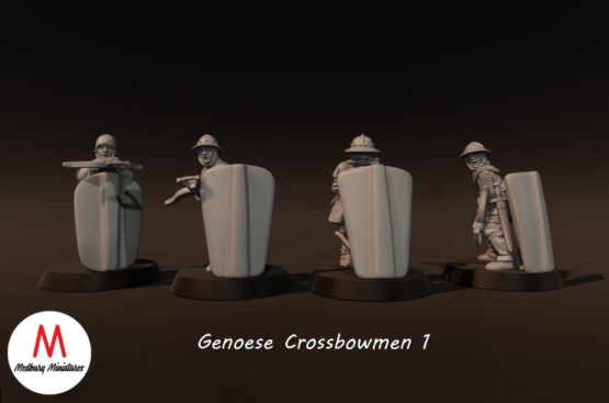 Medbury Miniatures: Genoese Crossbowmen (8) - Image 2