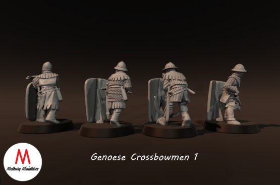 Medbury Miniatures: Genoese Crossbowmen (8) - Image 4