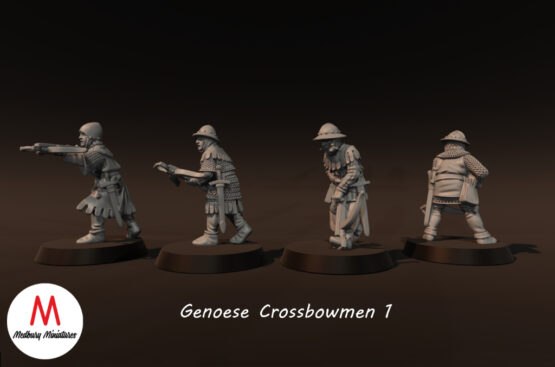 Medbury Miniatures: Genoese Crossbowmen (8) - Image 6