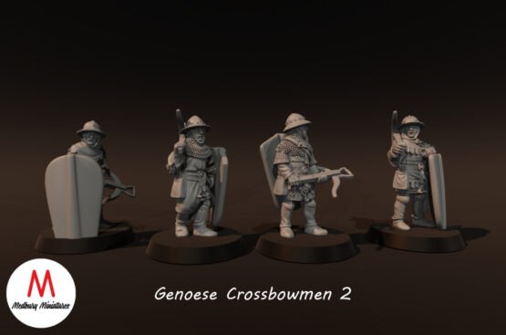 Medbury Miniatures: Genoese Crossbowmen (8) - Image 9