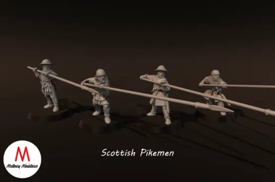 Medbury Miniatures: 4 Point Starter Scots (Schiltrons, Age of Chivalry) (34) - Image 4