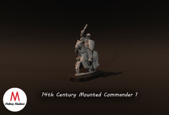 Medbury Miniatures: 14th Century Mounted Warlord 1