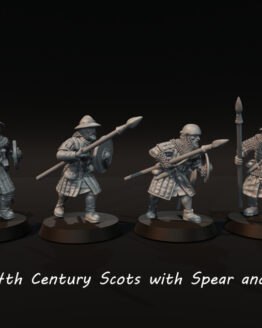 Medbury Miniatures: Schotten mit Speer und Schild (4)