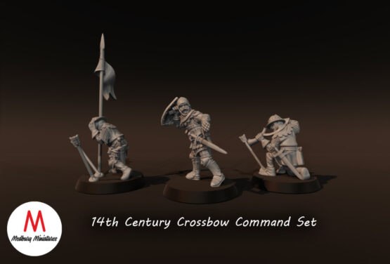 Medbury Miniatures: 14.Jh. Armbrustschützen Kommandoabteilung (3) – Bild 4