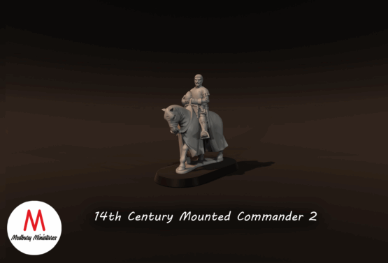 Medbury Miniatures: 14.Jh Berittener Kriegsherr 2